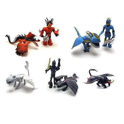 Buy Set 8 Pcs How To Train Your Dragon 3 Action Figures Light Fury Night Fury Model Toothless Cartoon Figures Doll Toy Cake Decorating Size 2 36 5 51 Online In South Korea B0918bbk86