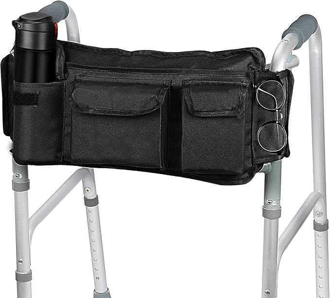 [Revised Version] SupreGear Walker Bag, Folding Walker Basket Organizer