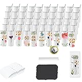 CWRIEB 50pack 20oz flat edge sublimation tumblers
