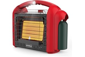 CAMPLUX Portable Propane Heater Outdoor and Indoor, 12000 BTU LP Gas Buddy Heater for Camping with ODS & Tip-over Protection,