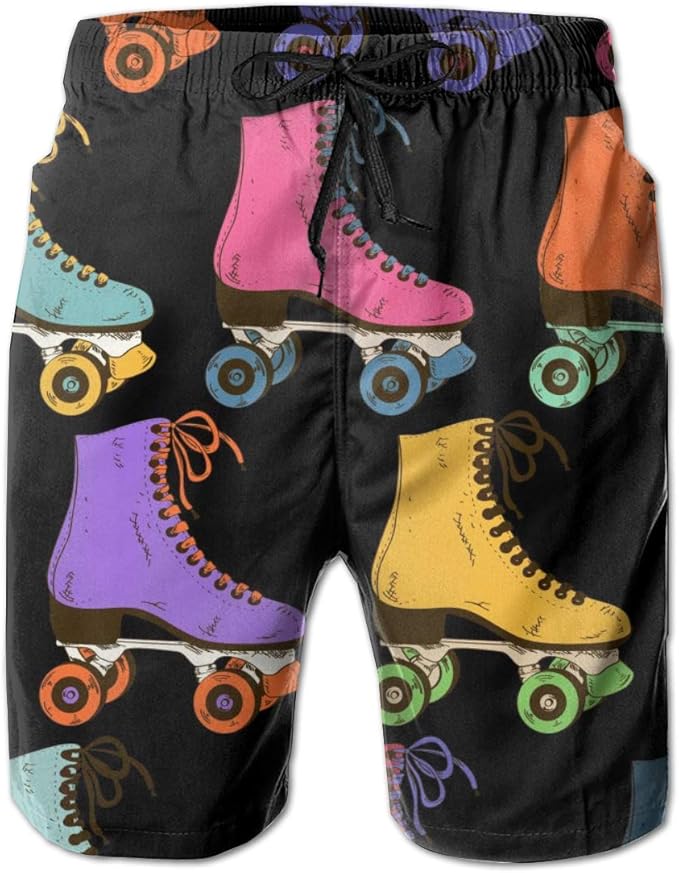 Jiulong Roller Skating Shorts for Men Summer Fashion Casual Boardshorts
