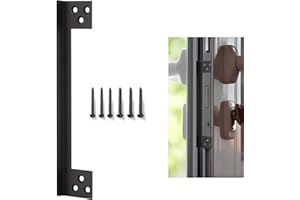 Door Latch Guard Plate,L-Shaped Security Protector for Home, Durable Steel Shield to Block Access to Locks (11 inches)