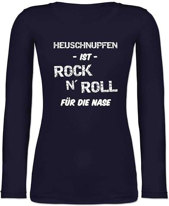 Shirtracer Sprüche Heuschnupfen ist Rock n' Roll für die Nase