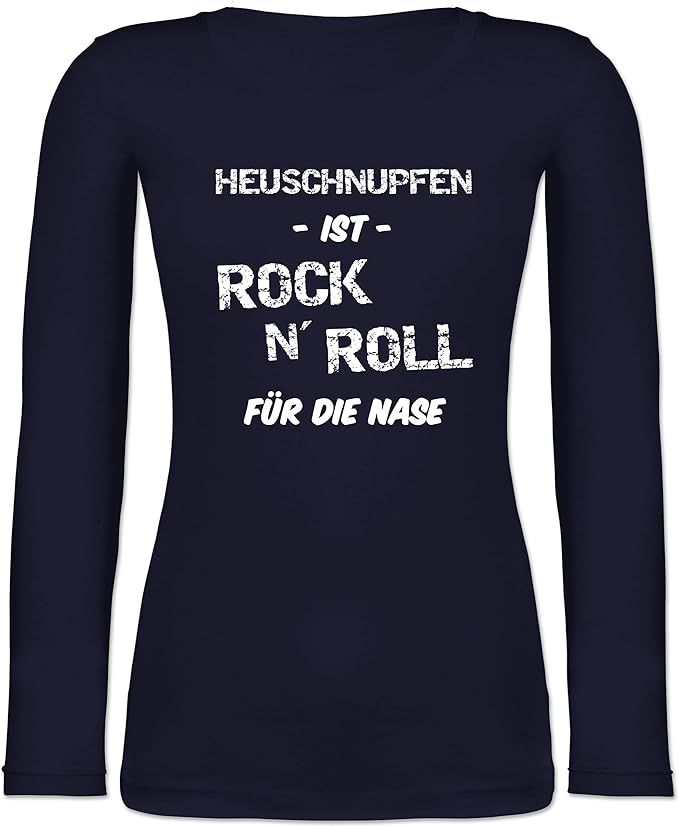 Shirtracer Sprüche Heuschnupfen ist Rock n' Roll für die Nase