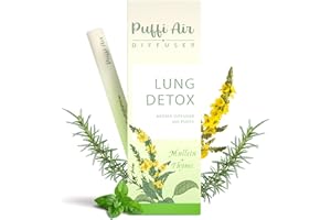 PUFFIAIR Herbal Diffuser Pen with Extracts of Mullein, Thyme and Mint for Lung Cleansing, Breathing Improvement, Oral Air Freshening and Quitting Bad Habit - 300 Uses