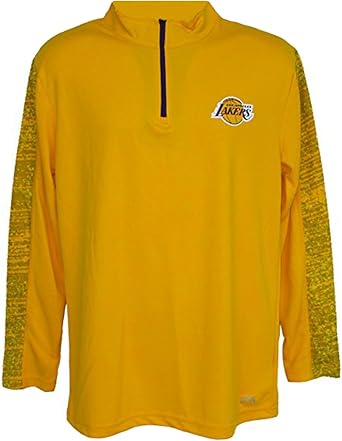 Amazon Com Los Angeles Lakers Men S X Large 1 4 Zip Pullover Shirt Team Colors Clothing