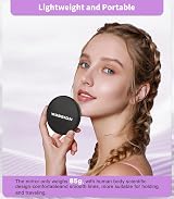 WOBSION Compact Mirror with Light 1X/10X Magnification LED Pocket Mirror Black view 2