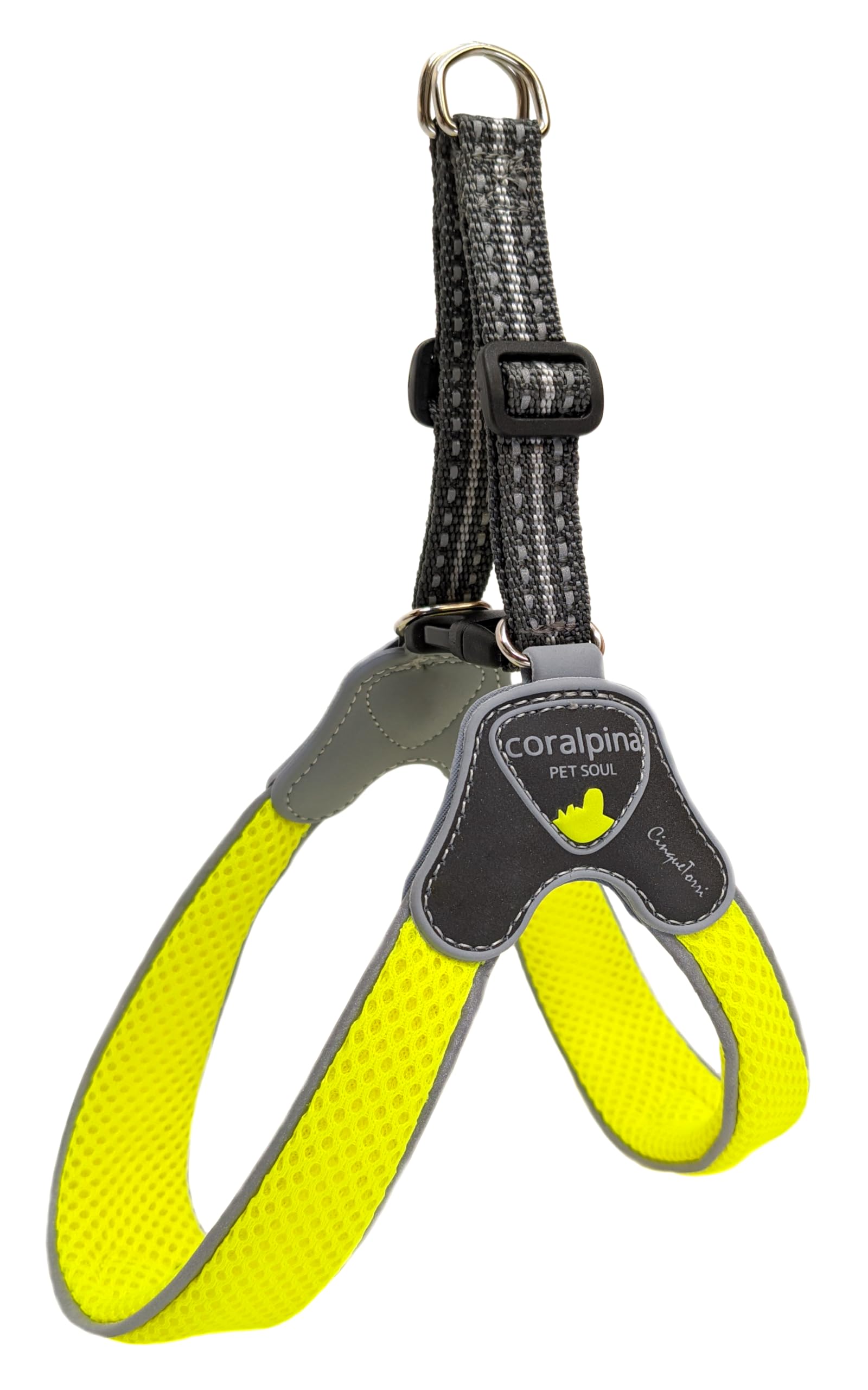 Coralpina Harness Cinquetorri Fluorescent Yellow Size 6 (45-55cm)