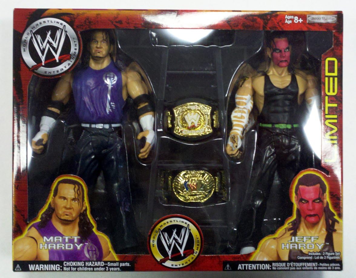 WWE Wrestling Exclusive Action Figure 2-Pack Matt Hardy and Jeff Hardy (Red Face Paint!)