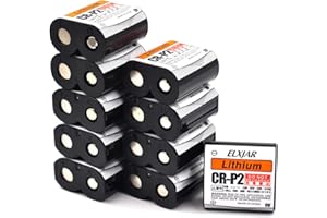 hflexgrad (10-Pack) 6V 1500mAh CR-P2 Lithium Photo Battery Replaces 223A, 2CR-P2, EL223AP, and DL223A Batteries