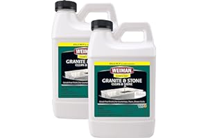 Weiman Disinfecting Granite Cleaner and Polish - 64 Ounce (2 Pack) Safely Cleans and Shines Granite Marble Quartz Quartzite Slate Limestone Corian Laminate Tile Countertop