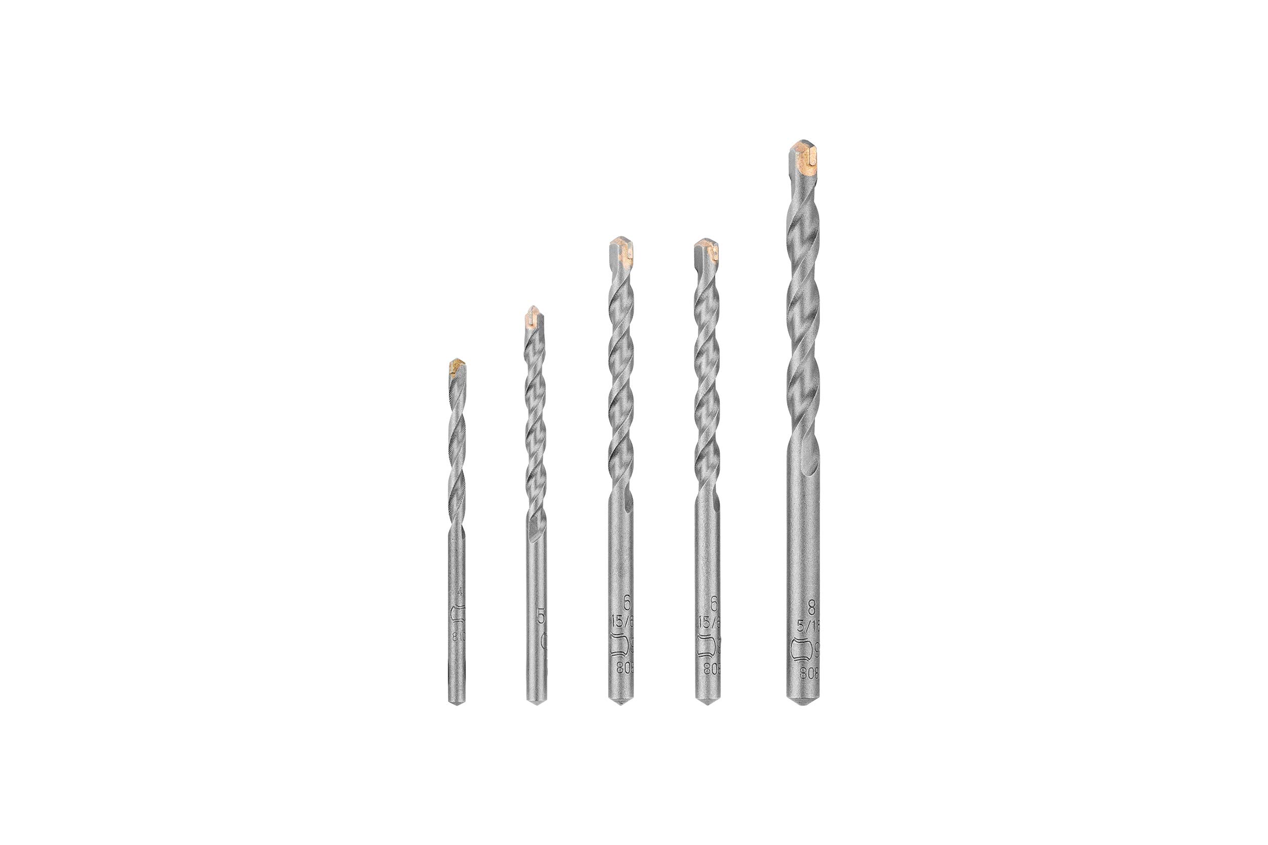 Bosch Professional 5-Piece Drill Bit Set (for Concrete, Impact Drill Accessories)