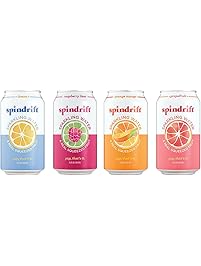 Spindrift Sparkling Water 4 Flavor Variety Pack, 20 Count