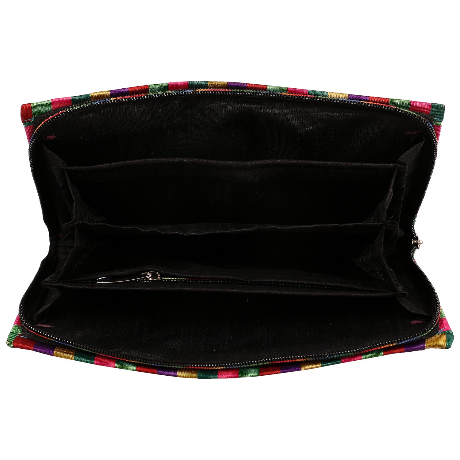 craft trade handmade designer rajasthani worked clutch bag for women cream