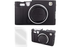 VOVMOEYA Silicone Case for Fujifilm XE5 X-E5, Accessories for Fujifilm XE5 X-E5, with 2PCS 0.25mm Ultra Thin Screen Protector