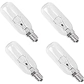 HUTUDAN 【4-Pack】 120V 40W T8 E12 Light Bulbs,Dimmable Warm White,Compatible with Whirlpool Broan Range Hood Light Models PM250 PM390 RM50000,Replacement for B02300264 WP8190806 SB02300264 Lamp Bulbs