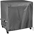 Cooler Cart Cover - Universal Fit for Most 80 QT,Waterproof Thickened Fabric,Rolling Cooler (Patio Cooler,Beverage Cart, Rolling Ice Chest) Protective Cover (Grey)