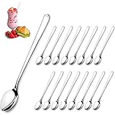 Pleafind 16-PCS Long Spoon (7.9 inch), Stainless Steel Iced Tea Spoons, Stirring Spoon for Coffee, Ice Cream, Shakes, Cocktai