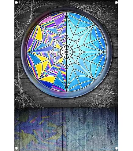 Leyiyi 10x7ft Happy Halloween Dance Backdrop Gothic Hell Fire Bloody Banner Foggy Misty Wild Field October 31 Photography Background Costume Carnival Vampire Party Photo Studio Prop Vinyl Wallpaper