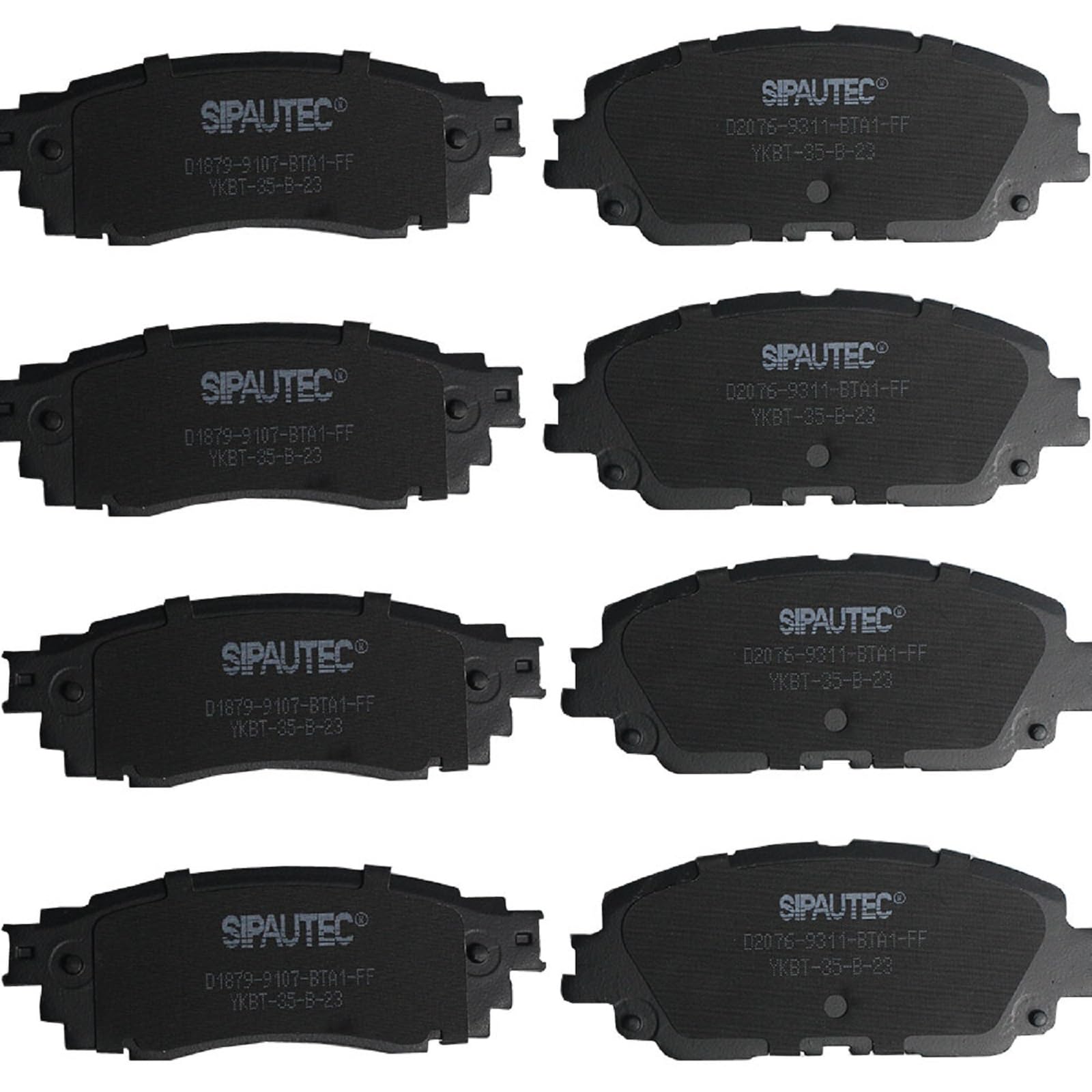 SIPAUTEC-8pcs Ceramic Brake Pads Replacement For