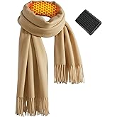 Wulcea Graphene Heated Scarf For Women 5V2A 6000mAh Fast Charge Large Capacity Battery