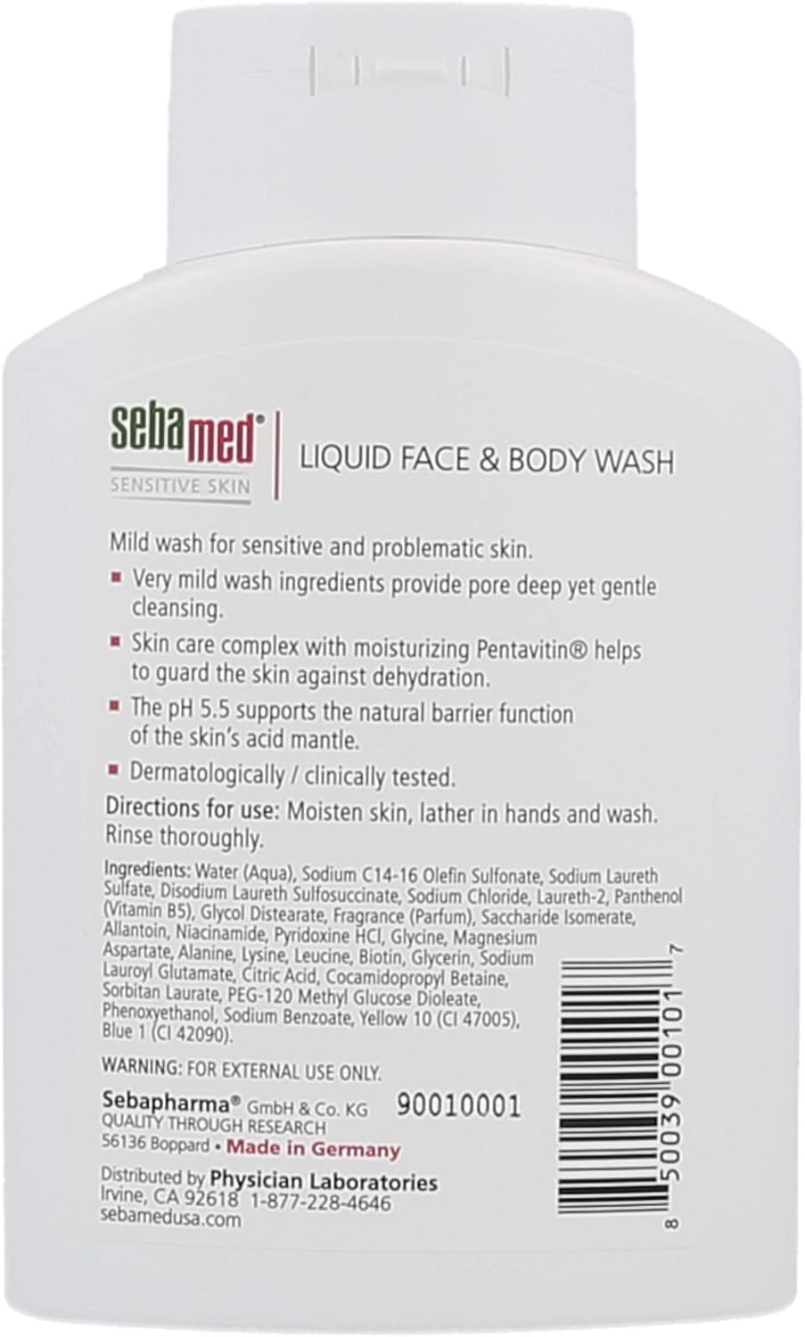 sebamed lıquıd face body wash