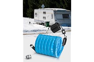 50 FT RV Heated Water Hose, -20 ℉ Antifreeze Heated RV Water Hose with Energy Saving Thermostat, for RV Camper Home Garden, 5