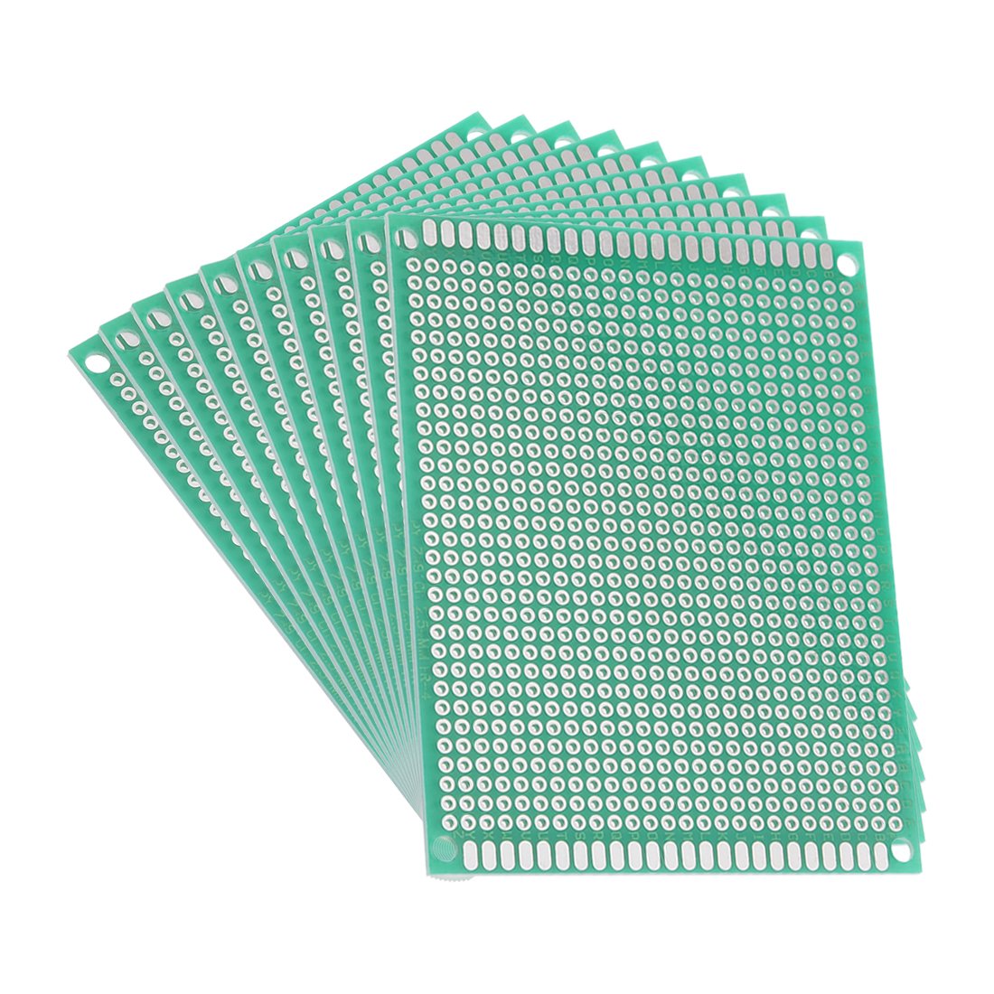 Sourcingmap 7x9cm Single Sided Universal Printed Circuit Board for DIY Soldering Green Thickness 1.6mm 10pcs
