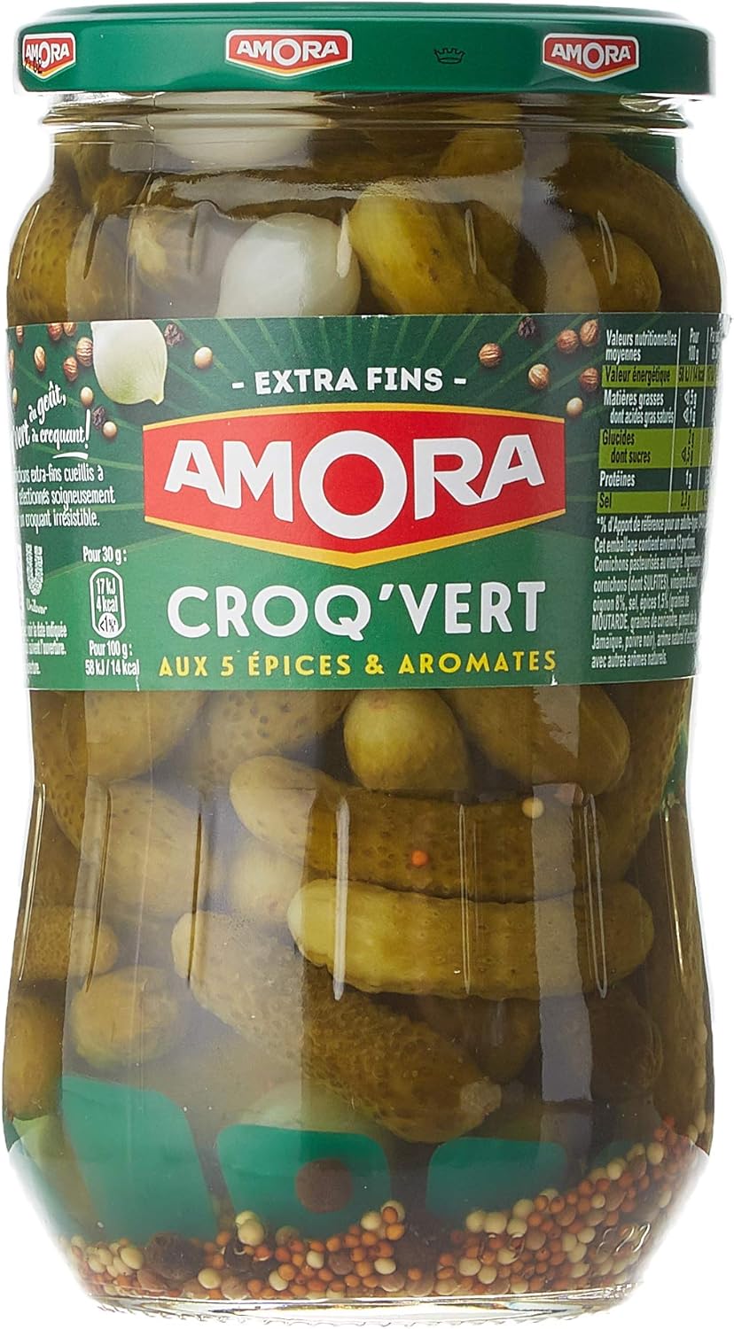 AMORA Cornichons Croq'Vert ExtraFins 380 g Amazon.fr Amazon Pantry