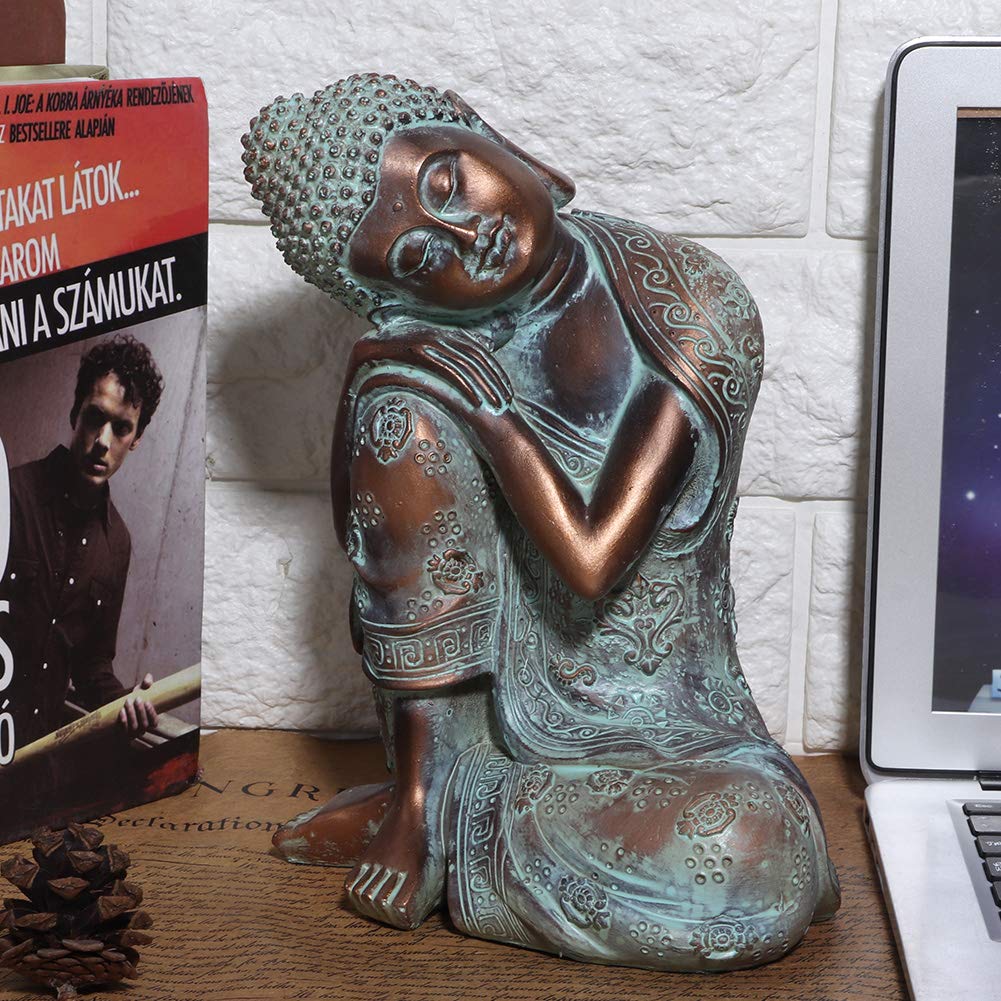Sleeping Buddha Statue, Buddha Statue Sculpture Resin Crafts Imitation Sleeping Buddha Statue Southeast Asian Style Buddha Statue Home and Garden Decoration