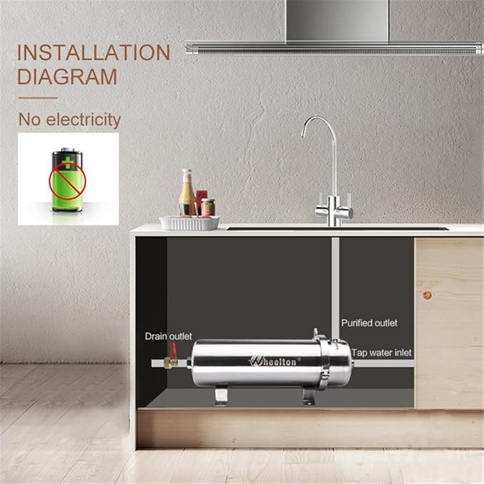 Wheelton PVDF Ultrafiltration purificador de agua para toda la ...