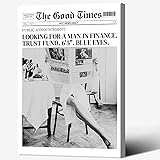 Trendy Black and White Highest Self Newspapers Wall
