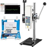 Mxmoonfree 500N/112Lbf Digital Push Pull Force Gauge with Lever Test Stand | HP-500N Gauge with HPB Lever Stand and HJJ-001 Clamp, 0.5% Accuracy, 999 Peak Readings, USB Data Export, Heavy Duty Base