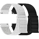 Relting 16mm 18mm 20mm 22mm Quick Release Nylon Band Compatible with Samsung Galaxy Watch 3 45mm/Galaxy Watch 46mm/Gear S3 Frontier/Classic/Garmin Venu 3/Venu 2/Vivoactive 4/Fossil Gen 6 44mm Bands