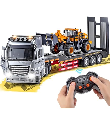 Amazon.com: 9 Channel RC Semi Truck with Trailer, Remote Control