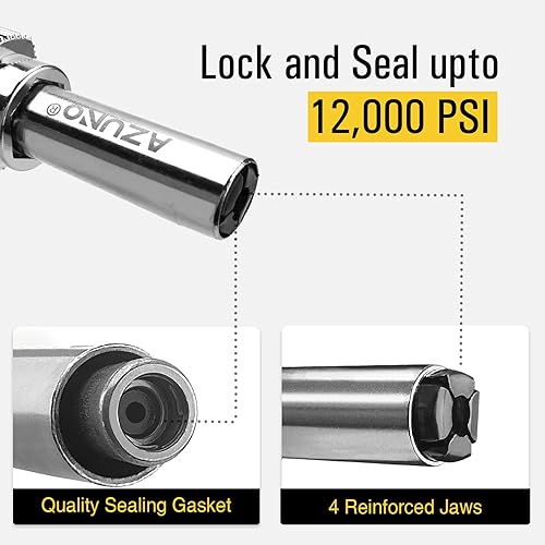 thumbnail image 2 of Azuno G8 Grease Gun Coupler Xl Grease Gun Tips Quick 2 of 9
