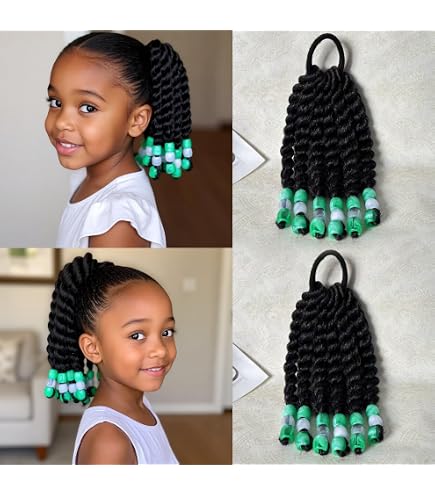 Amazon.com : FOMIYES 3Pcs Braided Ponytail Extensions with  display picture 3