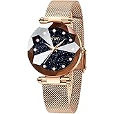 CIVO Womens Watch Ultra-Thin Stainless Steel Mesh Strap Analog Quartz Wrist Watch Waterproof Fashion Casual Elegant Ladies Watches with Diamond Timescale