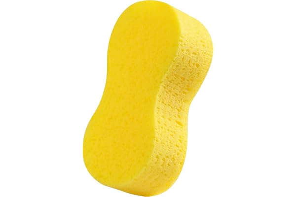 Temede Large Car Wash Sponge, Extra Thick Bone Foam Sponge for Cleaning | 9.1" x 4.3" x 2.4", Giant Car Cleaning Sponge, Easy
