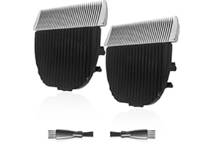 wotdmu 2 Pack Dog Grooming Replacement Blades for HOLDOG Dog Grooming Kit, Ceramic Edge for Smooth Cutting Compatible with HOLDOG Cat Clippers, 2 Cleaning Brush