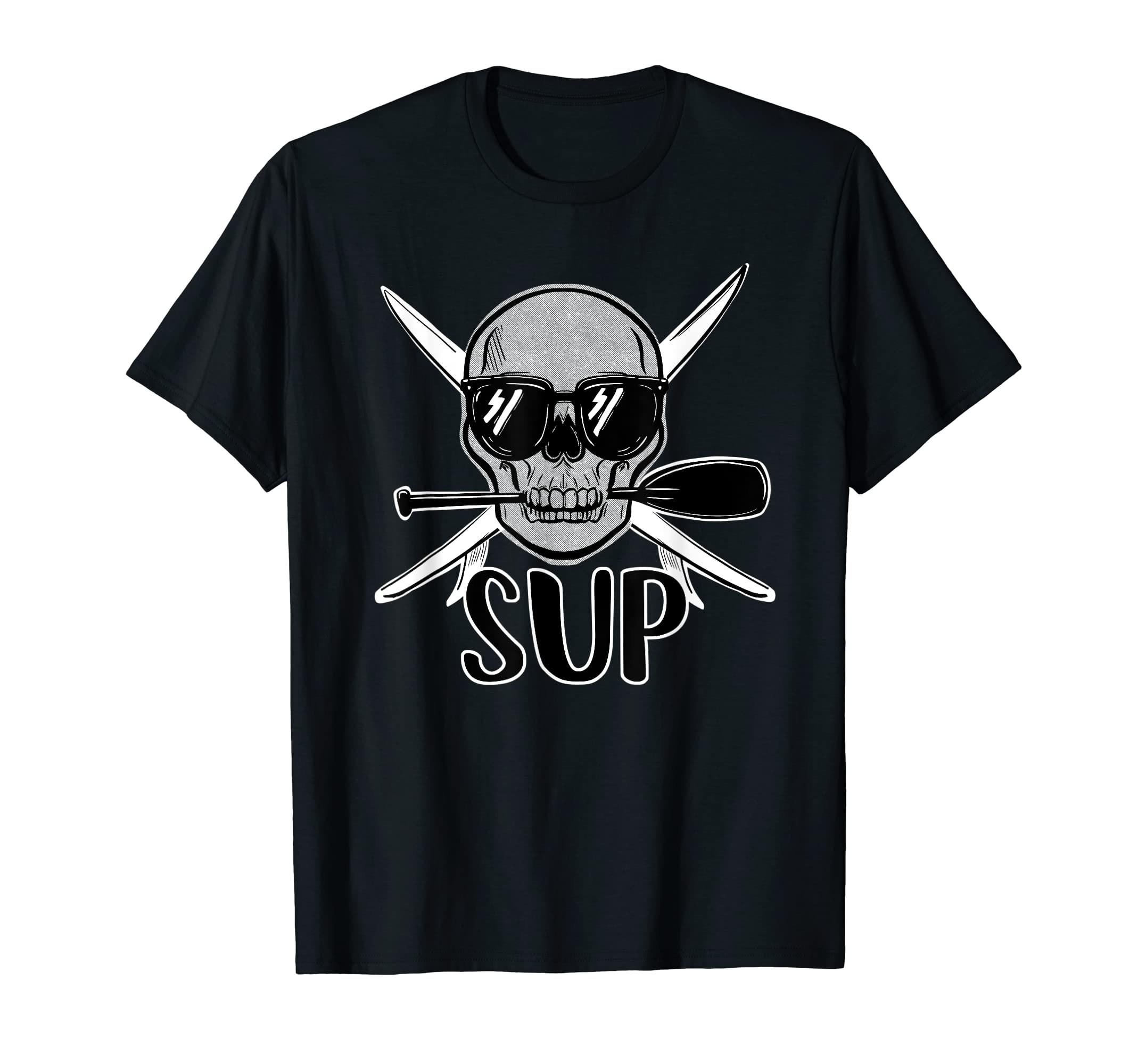 Stand-Up Paddle Boarding Skull T-Shirt