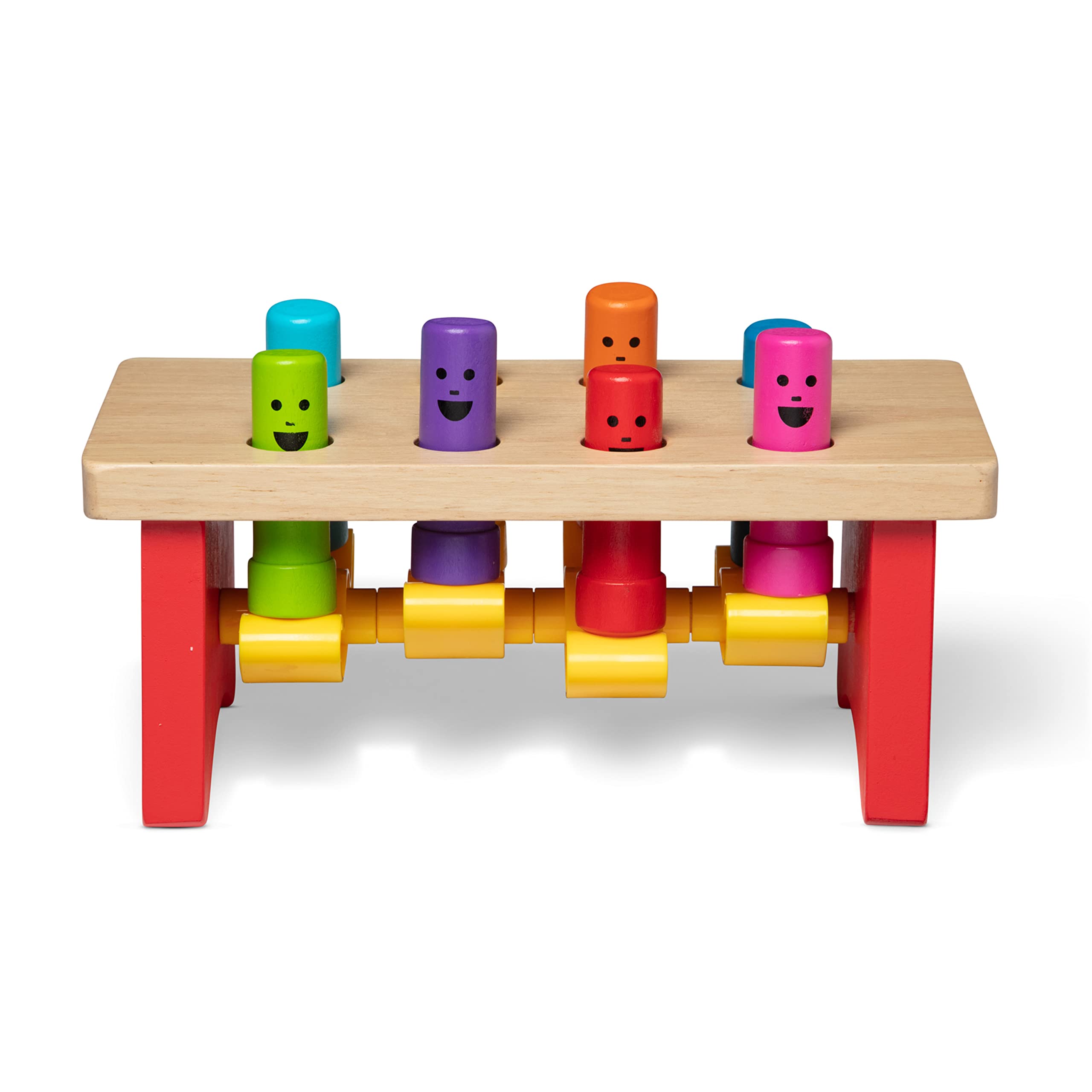 Melissa & Doug Deluxe Pounding Bench, Developmental Toy, Motor Skills, Problem Solving, 2+, Gift for Boy or Girl