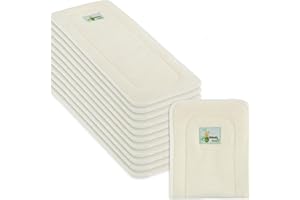 Naturally Natures Cloth Diaper Inserts 5 Layer - insert - Bamboo Reusable Liners (pack of 12)