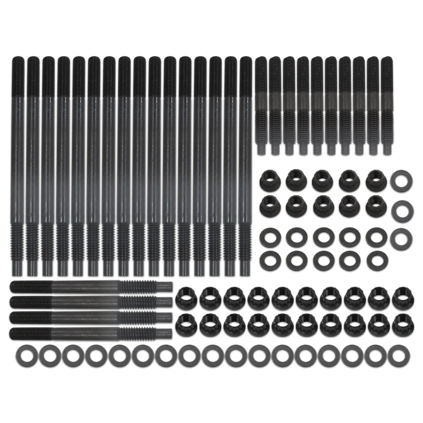 Photo 1 of 12-Point Cylinder Gasket Head Stud Bolts Nuts Kit for Chevy LS1 LQ9 LS6 4.8L 5.3L 5.7L 6.0L Engines 97-03 (for Chevy 97-03)