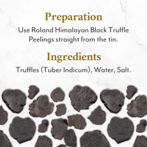 ROLAND FOODS HIMALAYAN BLACK TRUFFLE PEELINGS, SPECIALTY IMPORTED FOOD, 7 OUNCE CAN, PACK OF 1