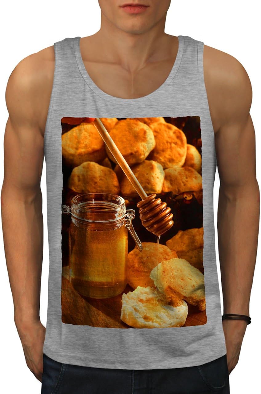wellcoda Honig Küche Foto Essen Männer Tank Top Schwer Aktives Sport