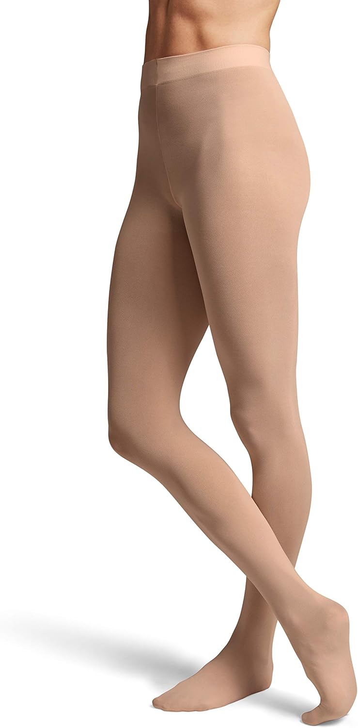 Bloch Dance Girls Contour Soft Footed Tights: Clothing