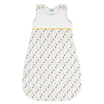 Baby Schlafsäcke, Größe 130cm (3-6 Jahre), Biobaumwolle, Chemikalienfrei, Sweety Fox, Gelb Sweety Fox