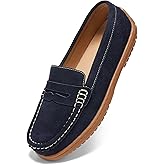 BEAUSEEN Women's Penny Loafers Slip-On - Lightweight Breathable Suede Driving Moccasins,Cute Business Casual Dress Shoes for Work & Travel