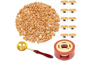 Sealing Wax, Paxcoo 312pcs Sealing Wax Kit with Wax Seal Beads, Wax Seal Warmer, Wax Spoon for Wax Stamp Letter Sealing